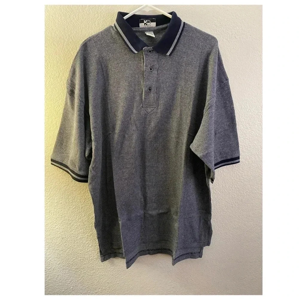 🆕KC Sport Men Blue Polo Shirt XL🆕